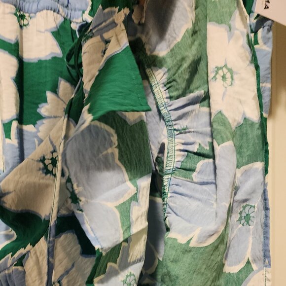 *NWT* Blue & Green Rayon XXL Sonoma midi swing dress - Picture 6 of 11